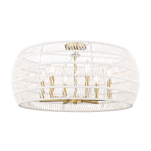 Golden Canada 6808-6SF MBG-WR - Wry Lighting Ellie 6-light Semi-Flush Mount in Modern Brushed Gold